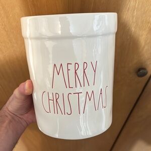 Merry Christmas Ceramic Canister